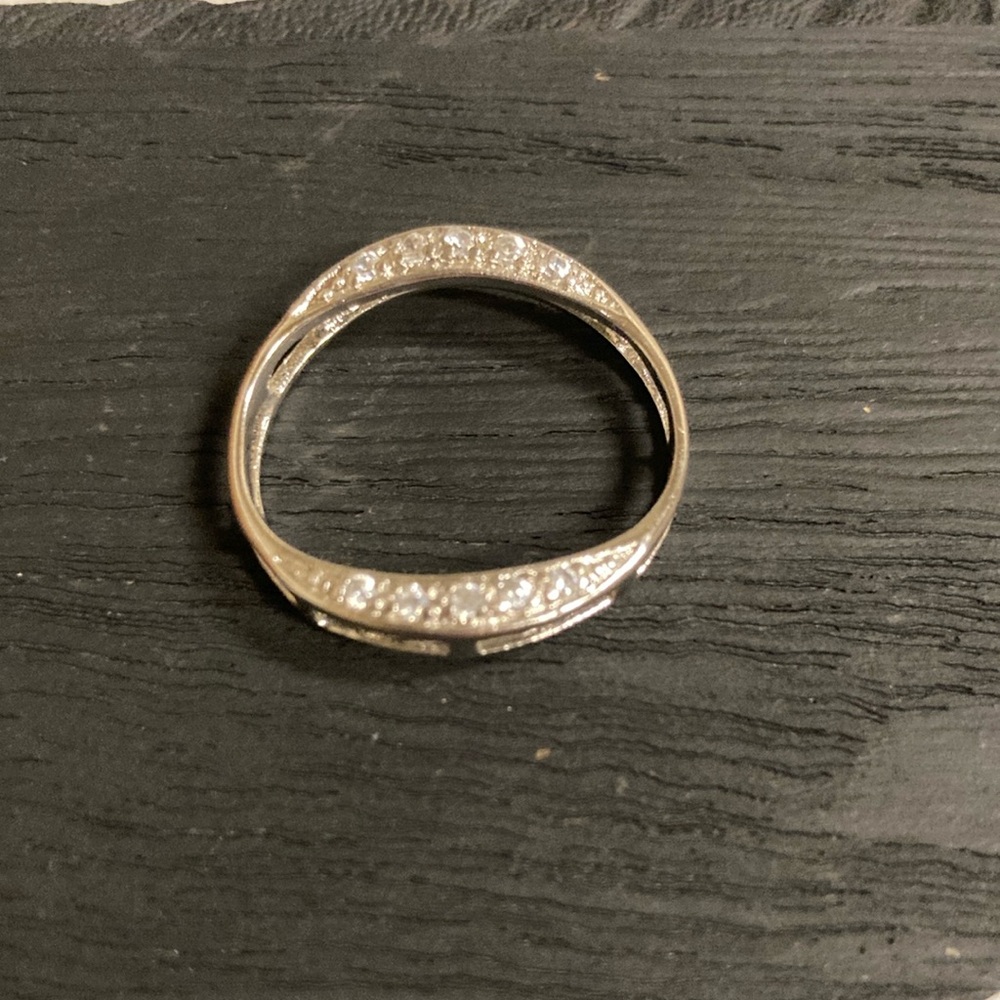 Silver tone & Rhinestones Slide